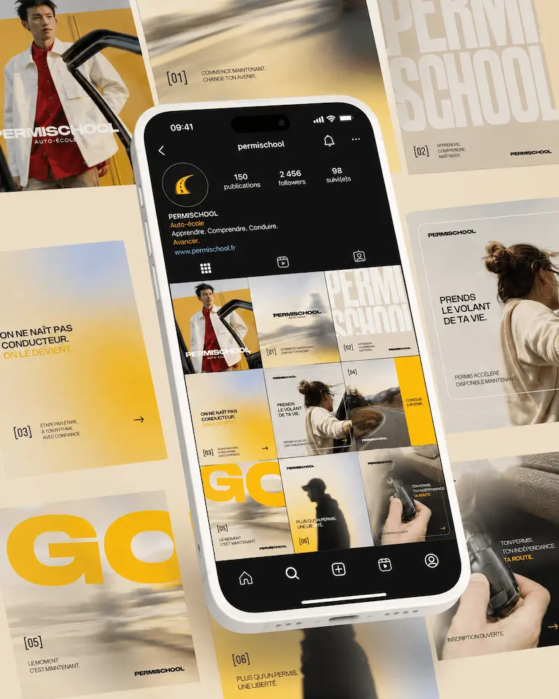 Permischool Branding et Kit Instagram