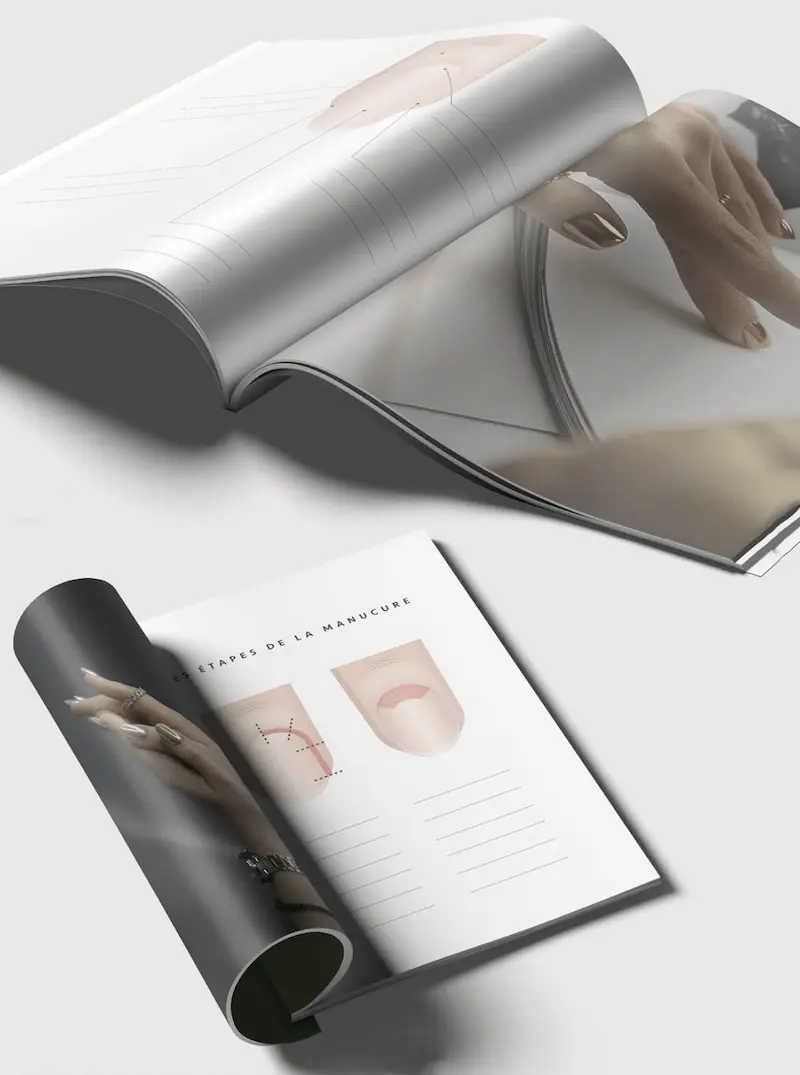 Mise en page structurée et hiérarchisée im.ba design