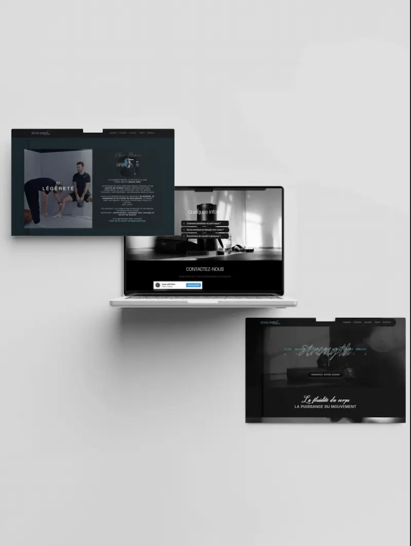Site web sur mesure conçu par im.ba design UX, UI et développement